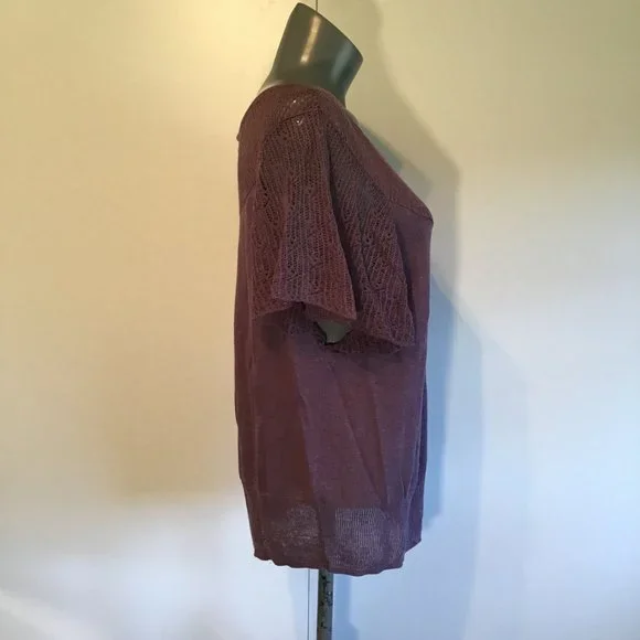 White + Warren Linen Short Sleeve Top Size S - Picture 3 of 15